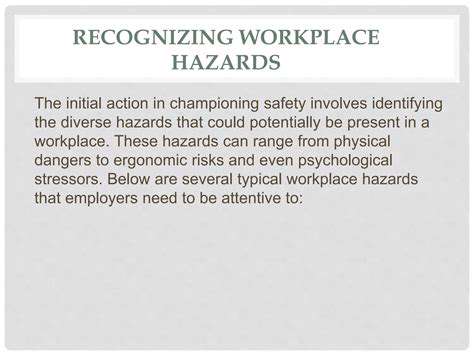 RecognizingandAddressingPotentialHazards