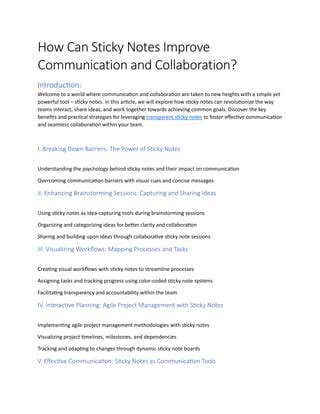 ImprovingCommunicationandCollaborationthroughAI-poweredSummaries